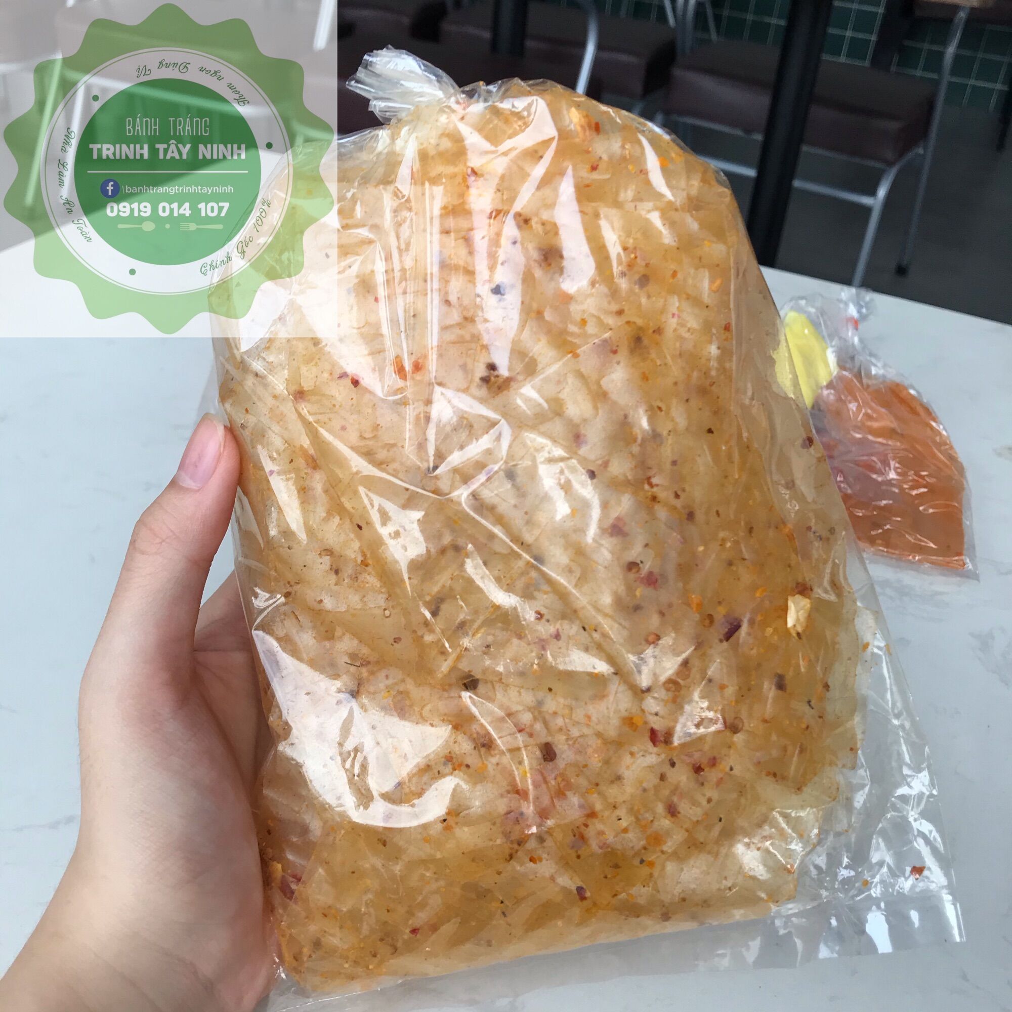 Bánh tráng xì ke tỏi phi Tây Ninh