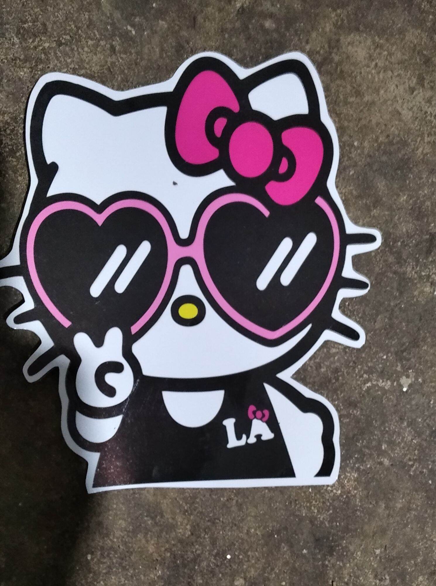 TEM DECAL HELLO KITTY DÁN TRANG TRÍ XE Ô TÔ, XE TẢI