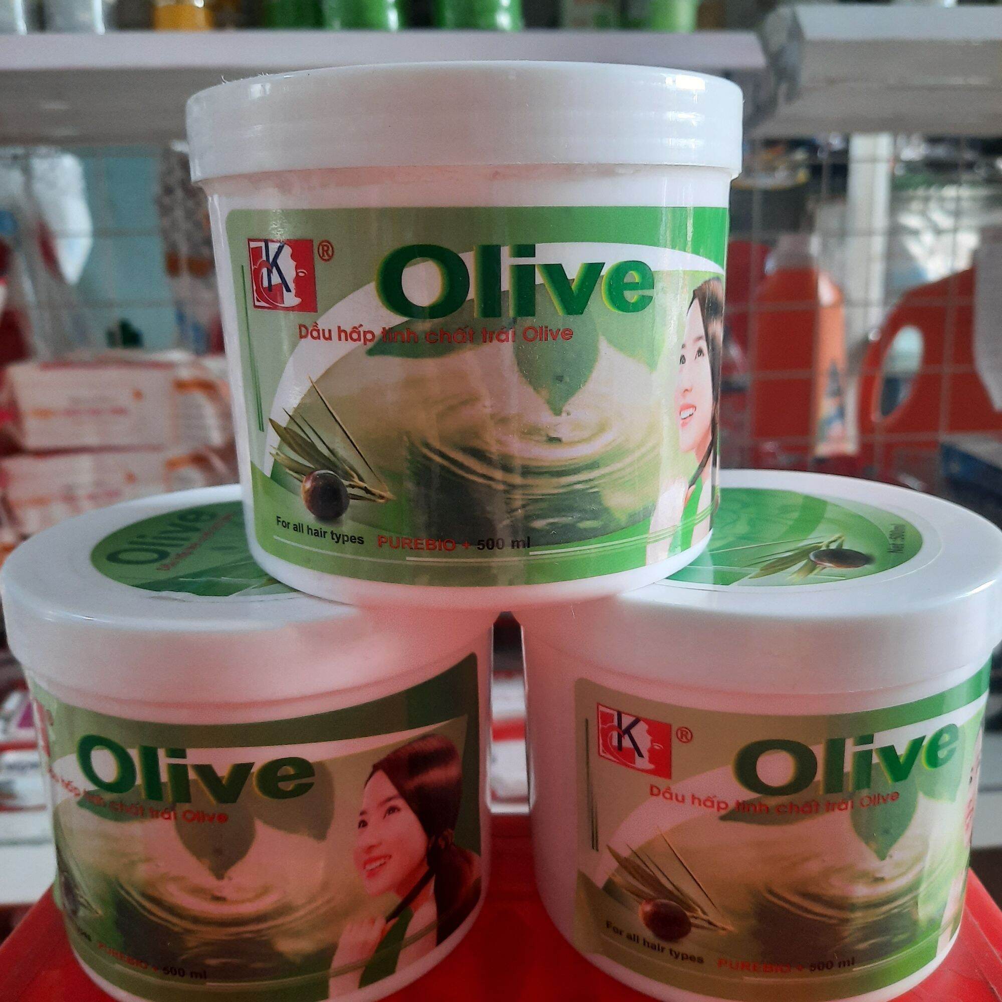 hấp dầu dưỡng tóc olive 500ml