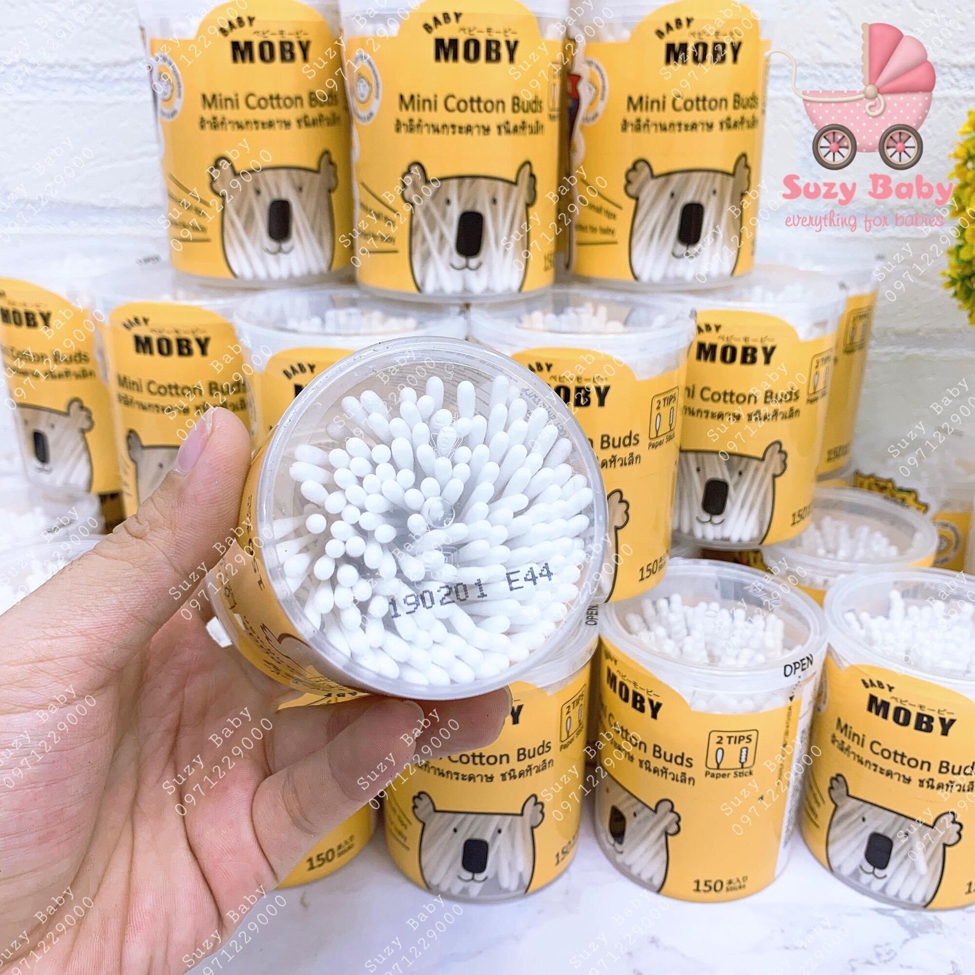 Moby Newborn Cotton Swabs