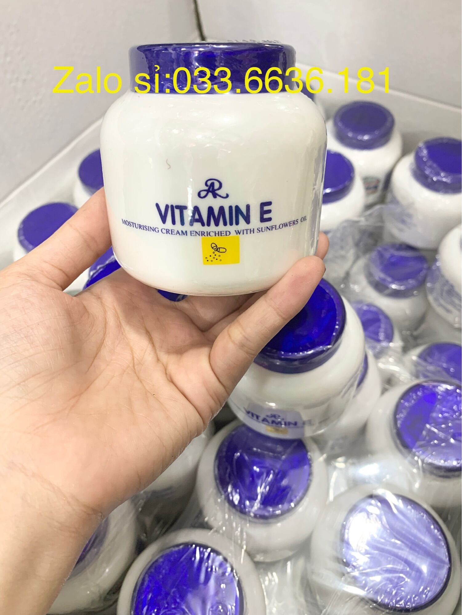 [HCM] kem dưỡng ẩm làm trắng da vitamin e Thái Lan hủ 200g