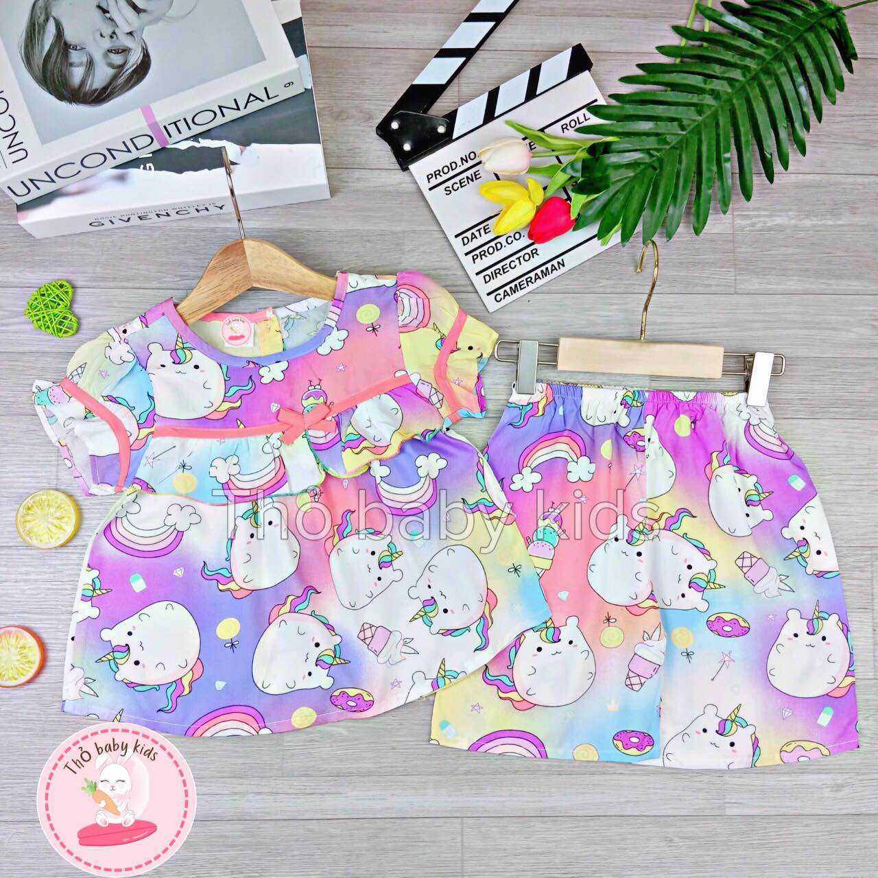 Đồ bộ tole/lanh lửng bé gái, bộ lanh lửng bé gái shop thỏ baby kids