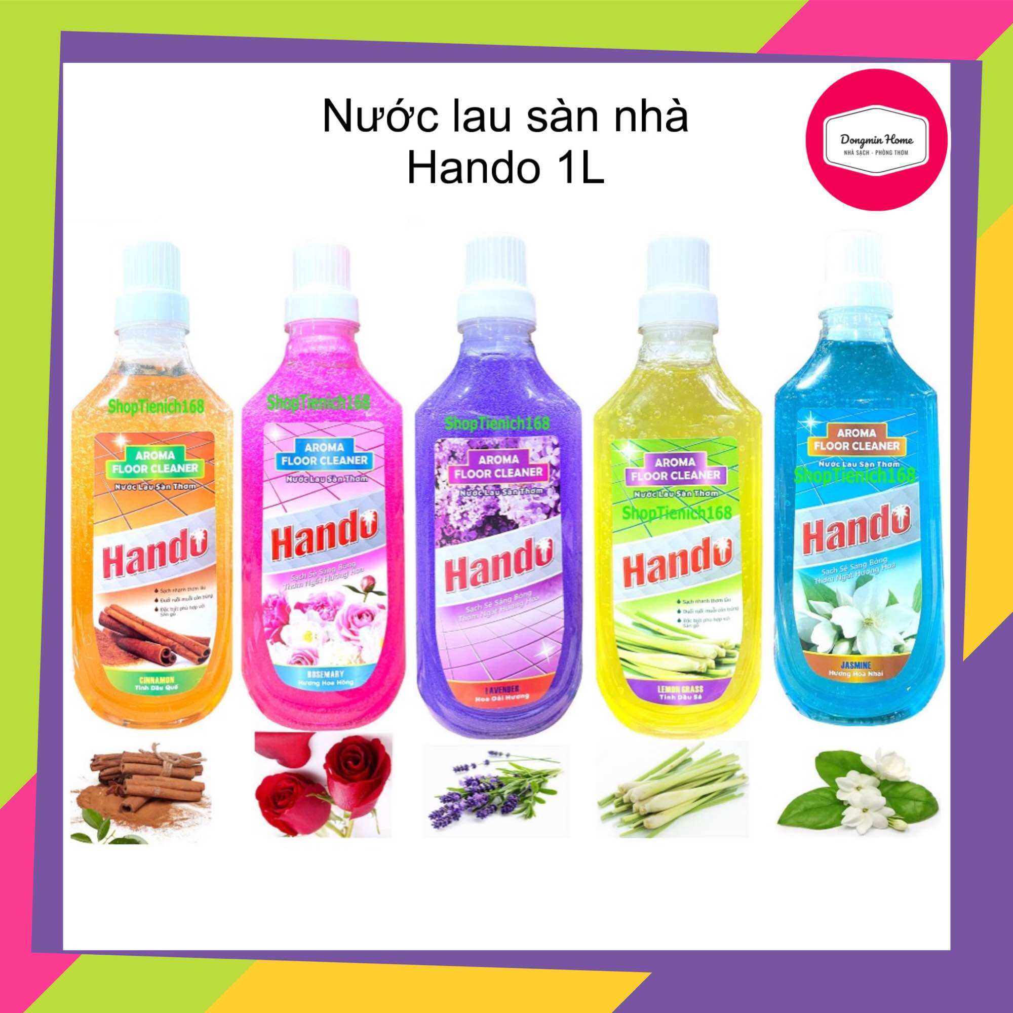 Nước lau sàn hando; nước lau nhà hando 1l