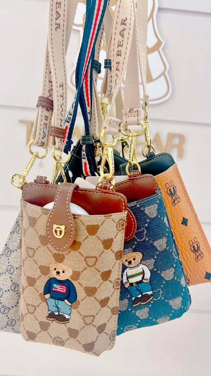 túi đeo chéo phone bag ttwn bear (sẵn ship)