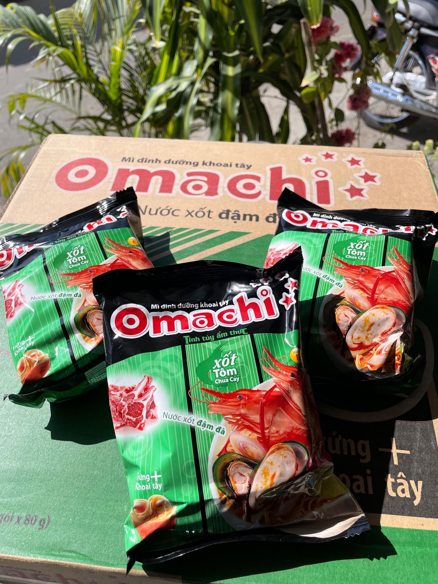 Mì Omachi Tôm Chua Cay Thùng 30 gói 80g