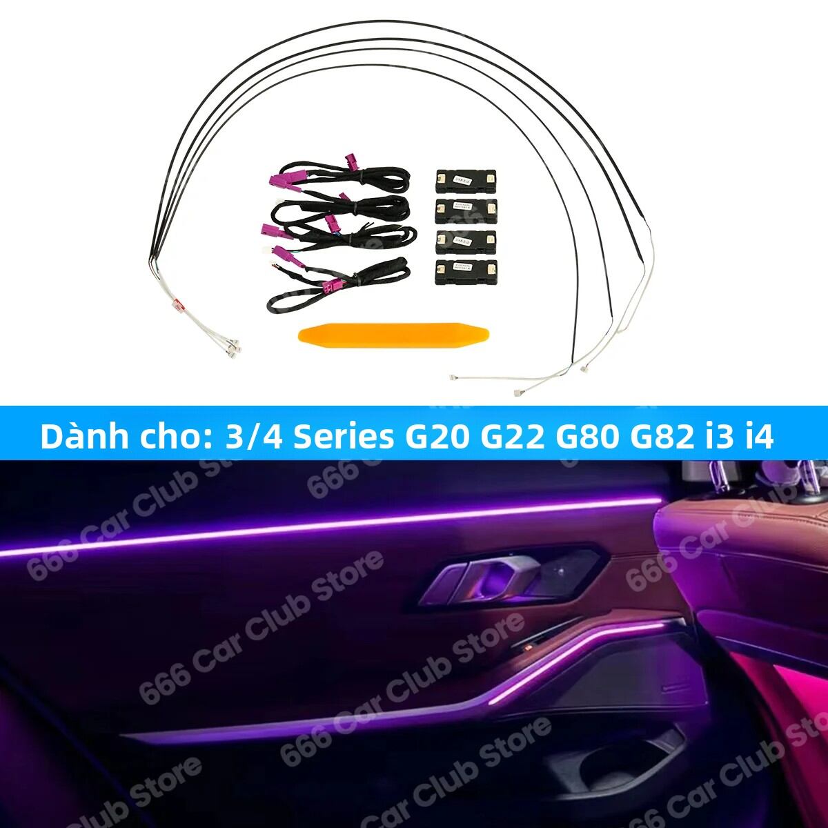 Đèn Trang Trí Cửa Xe BMW G20 G21 G22 G26 G80 G82 M3 M4 2/3/4 Series, 11 Màu, Đèn Nội Thất, Phụ Kiện Độ Xe Giá 6,105,000 Đồng*Miễn phí vận chuyển