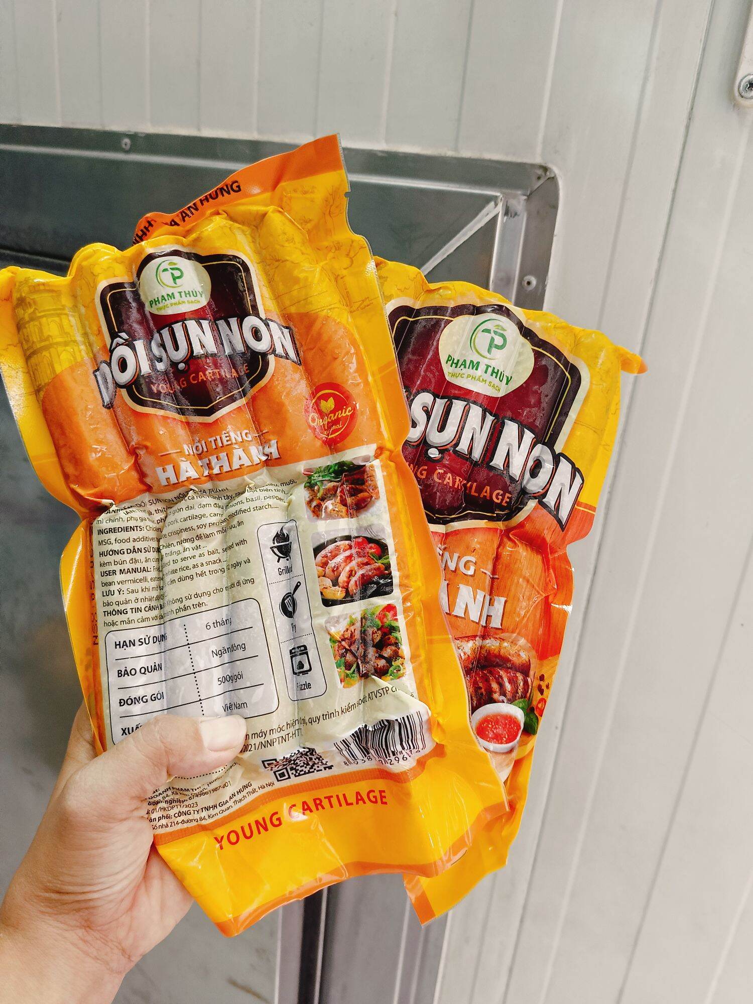 (HCM)Dồi sụn non Hà Thành, bịch 500g