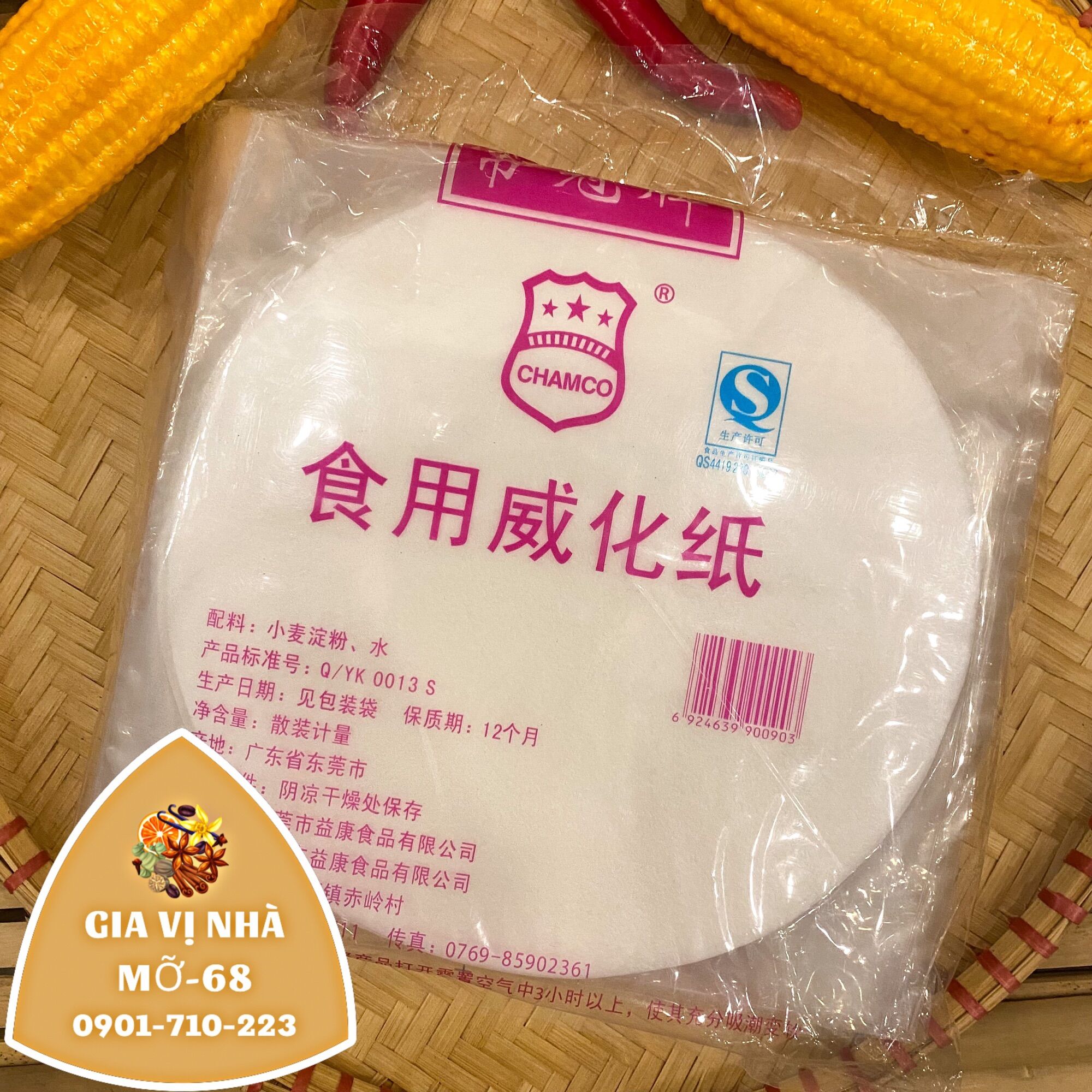 Bánh tráng hồngkong cuốn chả giò hôngkong-25gr 400gr