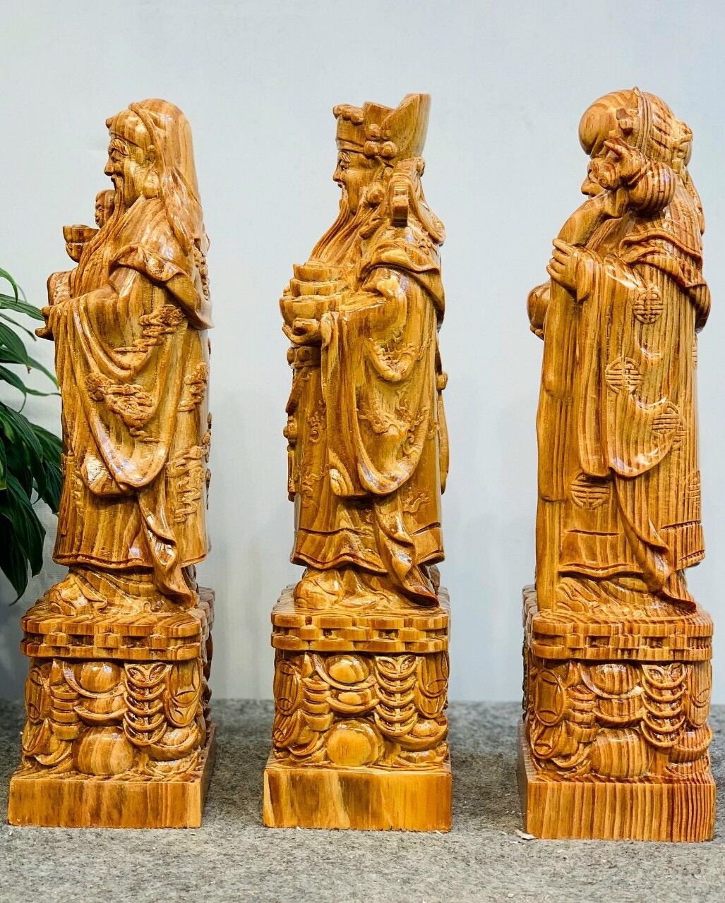 Tam đa gỗ huyết long 30cm