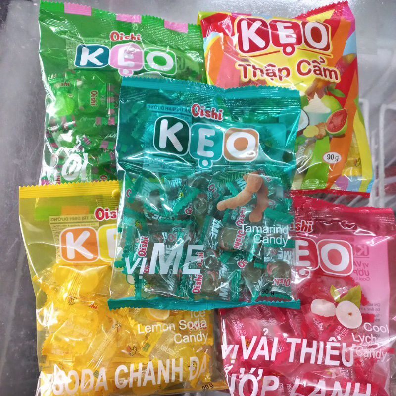 10 bọc kẹo 🍭 oishi mix đủ vị siêu ngon loại 90G/1 gói