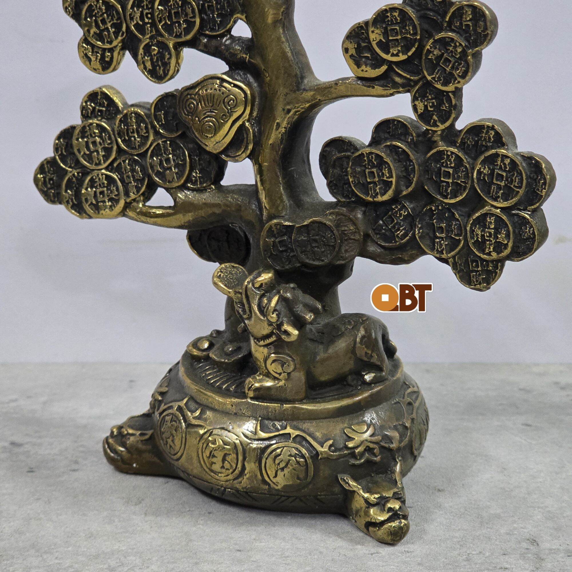 Cây tài lộc bằng đồng