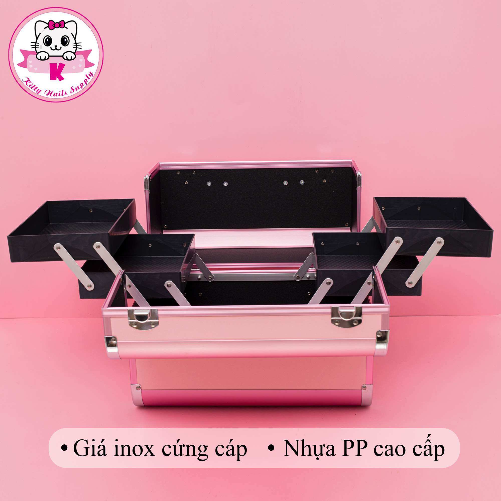 Cốp nhôm đựng dụng cụ nail- mi - phun xăm