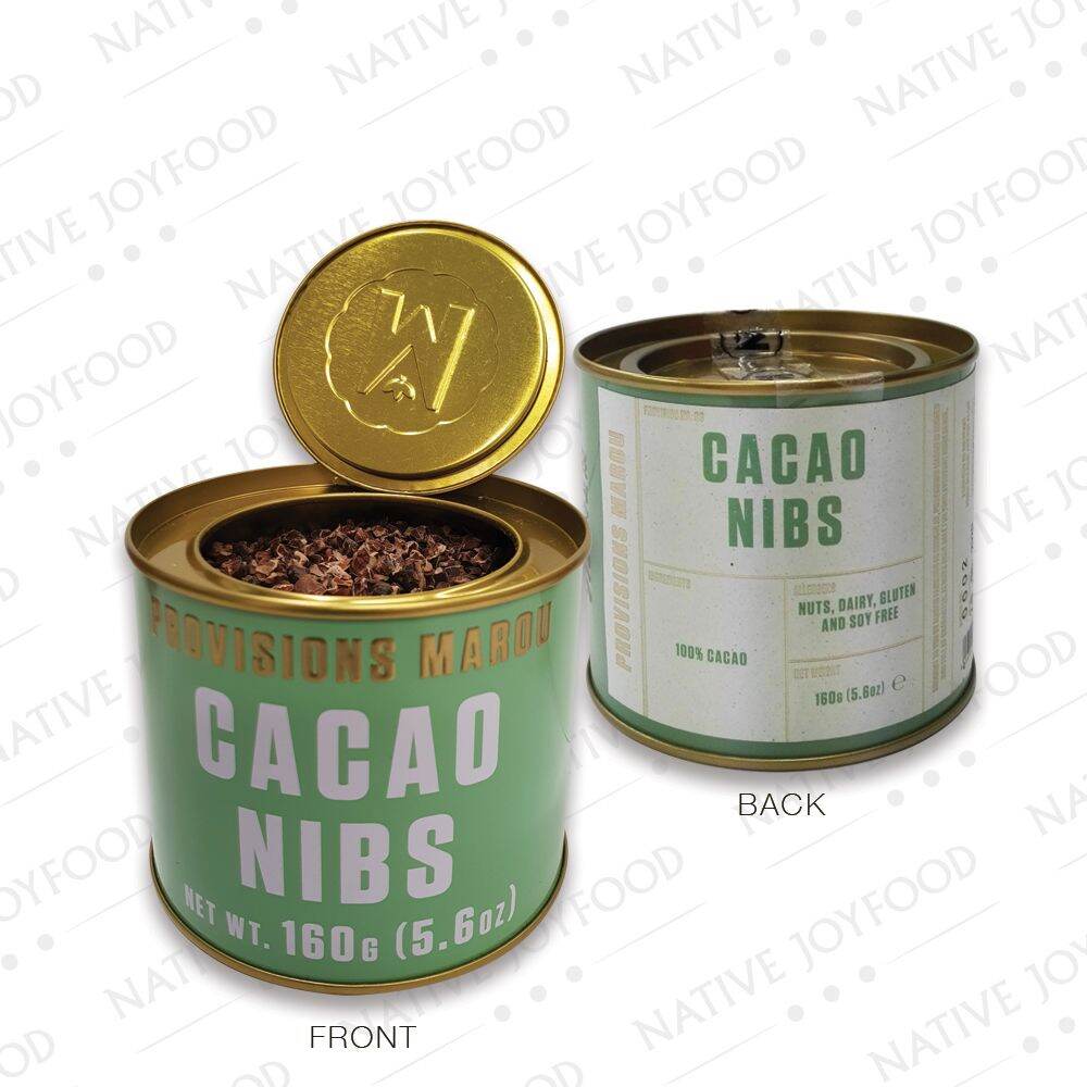 cacao ngòi Marou cacao nibs lon 160g