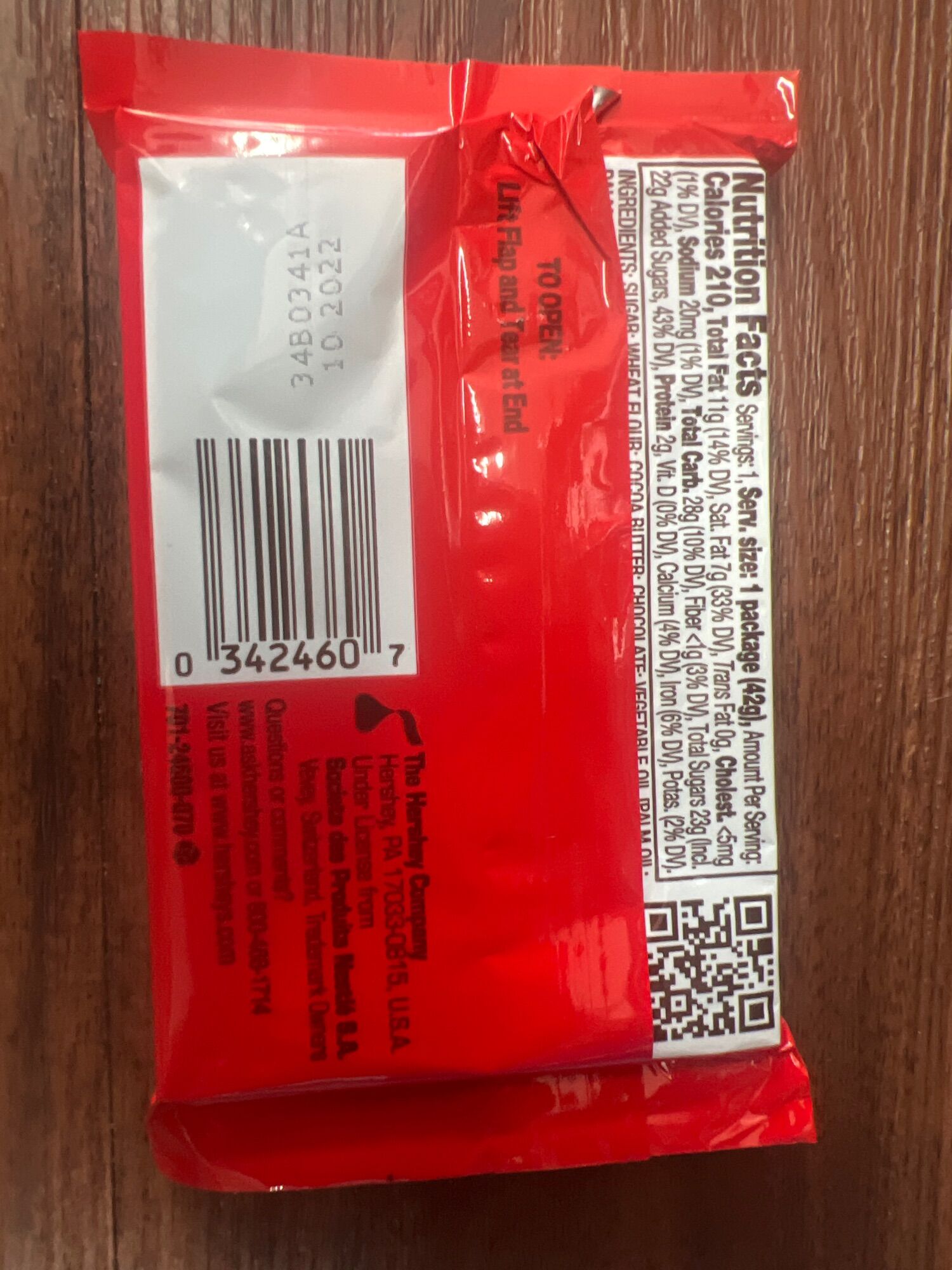Chocolate KitKat 42g - SX tại Mỹ - HSD 08/2024