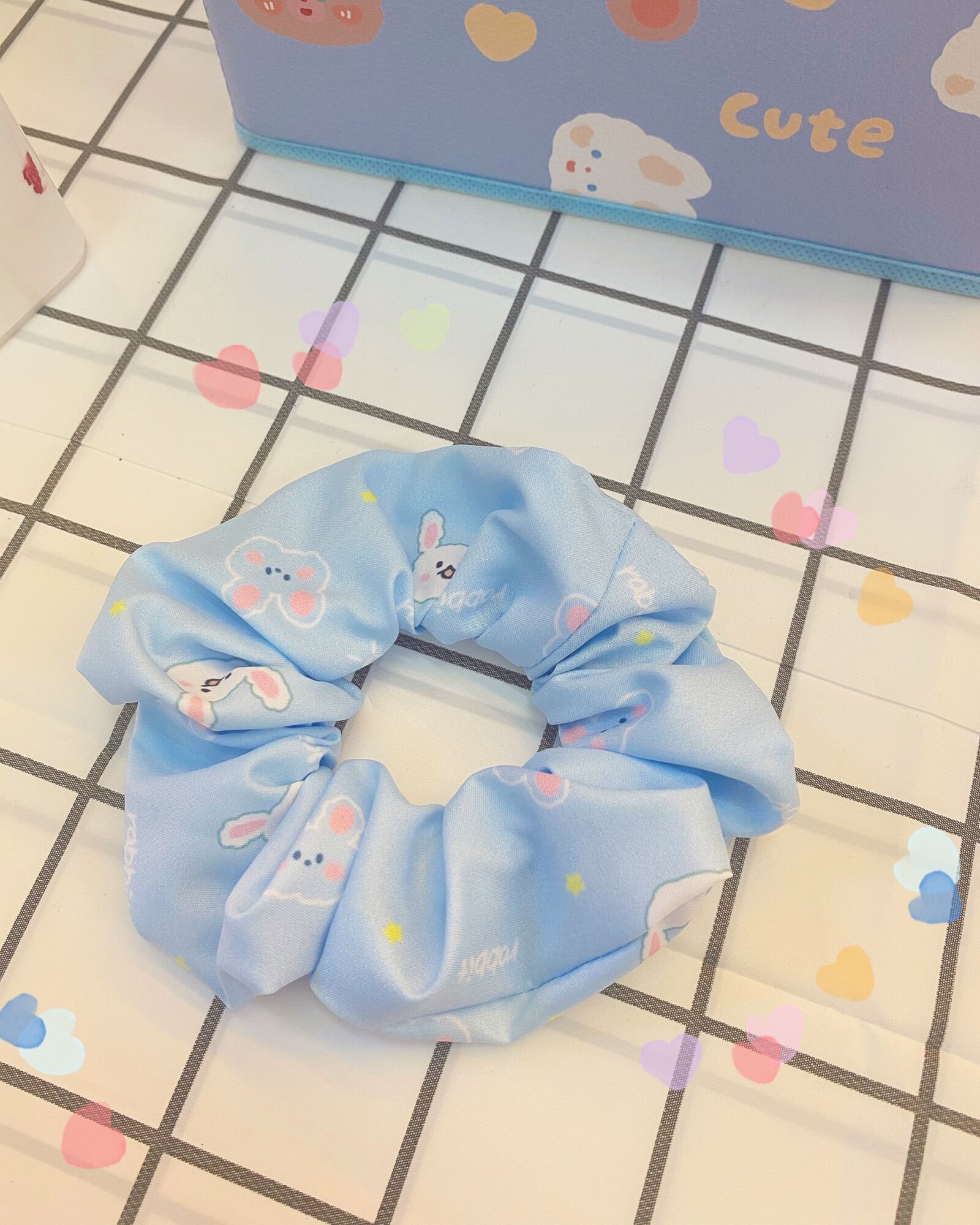 (Ảnh Thật) Dây buộc tóc , cột tóc vải , Scrunchies Dễ Thương Hot Hit