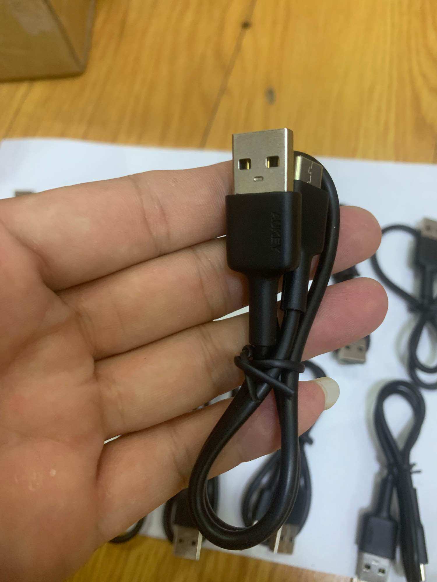 Cáp sạc aukey đức , cáp usb-a to type c, không hộp , sạc thường dài 40cm , hỗ trợ các thiết bị có cổng type c