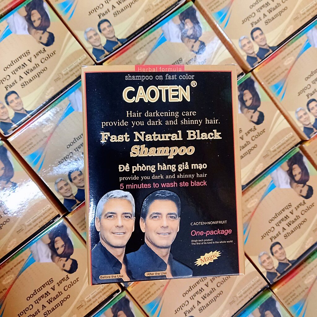 (Hộp 10 Gói) Gội Là Đen Caoten