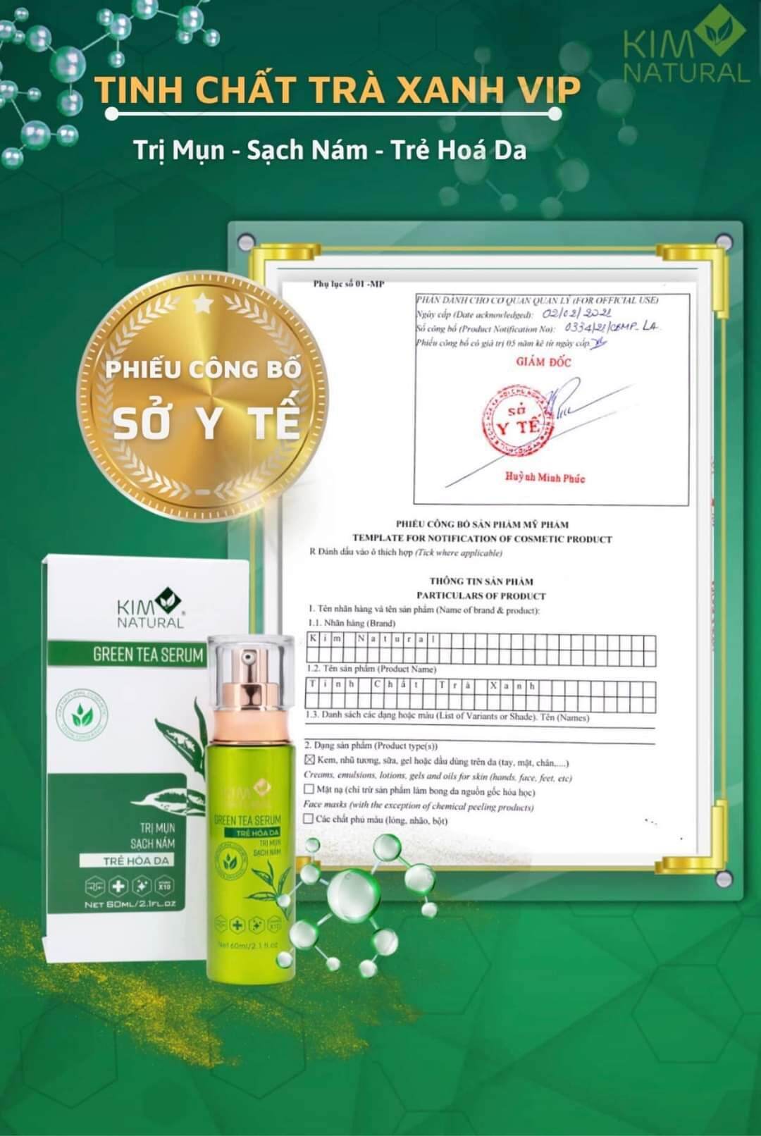 COMBO SERUM TRÀ XANH VIP TÁI TẠO LÀN DA