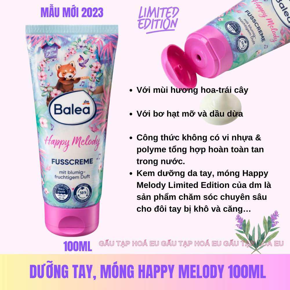 Kem Dưỡng Da Tay và Móng Balea 100ml [ nhập khẩu Đức]