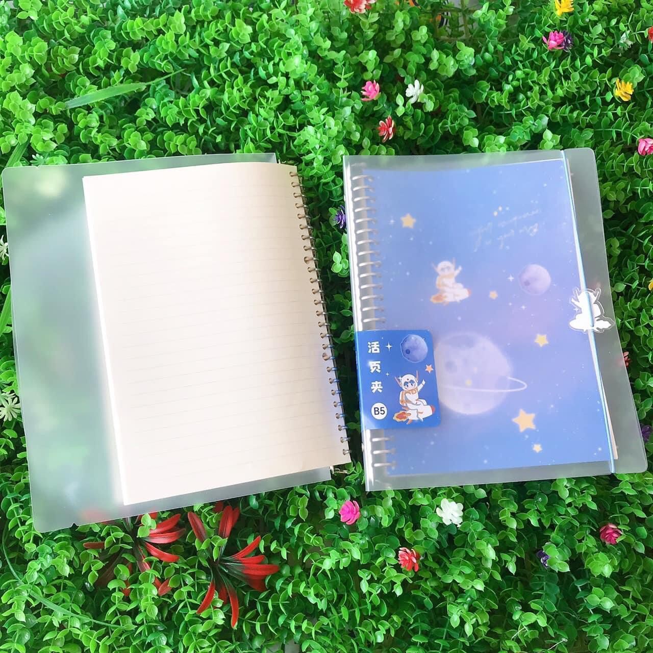 Sổ còng b5 bìa kute kèm ruột