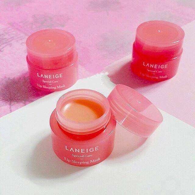 Dưỡng môi Ủ môi laneige size mini 3ml [Hồng hào 100%-Hàng Auth]