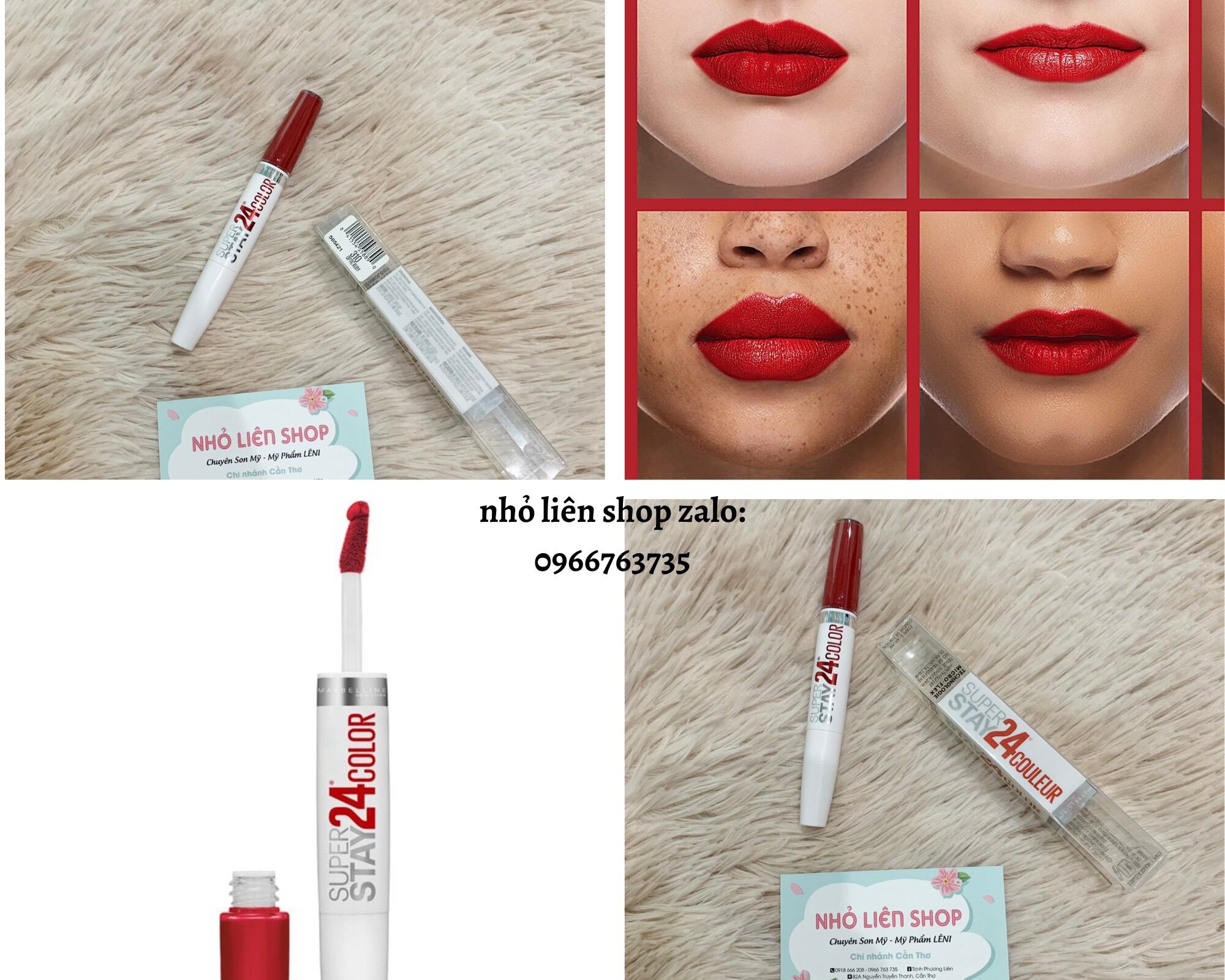 [SON KEM LÌ 24H CHÍNH HÃNG MỸ ] MAYBELLINE SUPERSTAY 24H COLOUR LIPSTICK