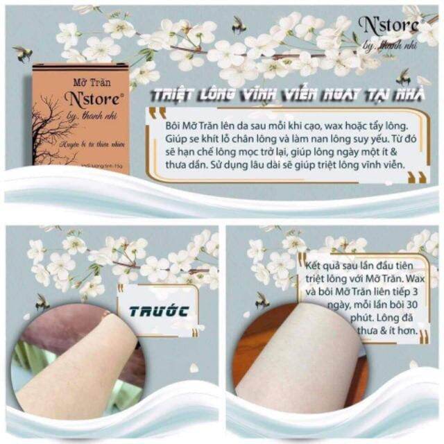 Combo Triệt Lông Wax Shiny Và Mỡ Trăn Nstore