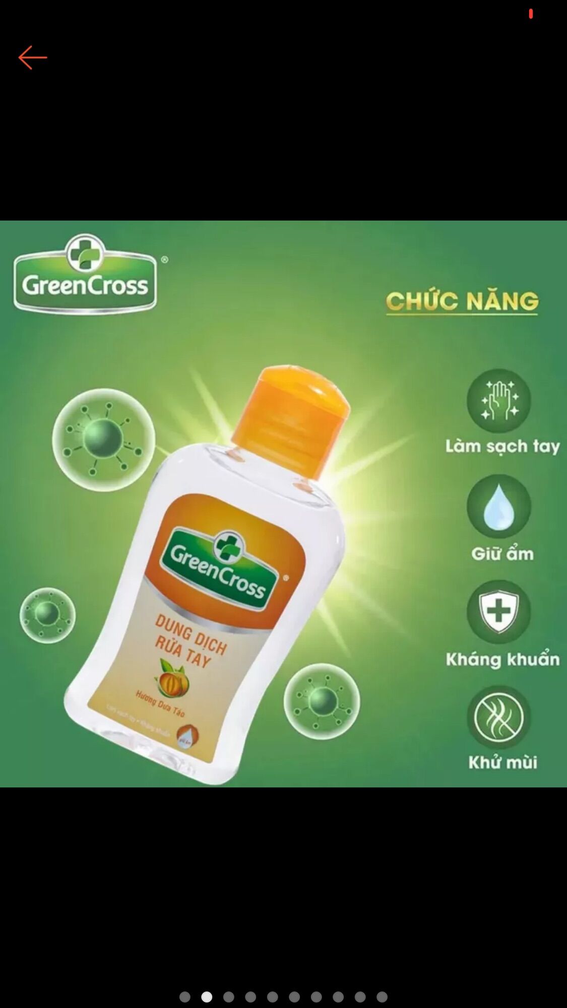 Dung dịch rửa tay khô Green Cross 250ml
