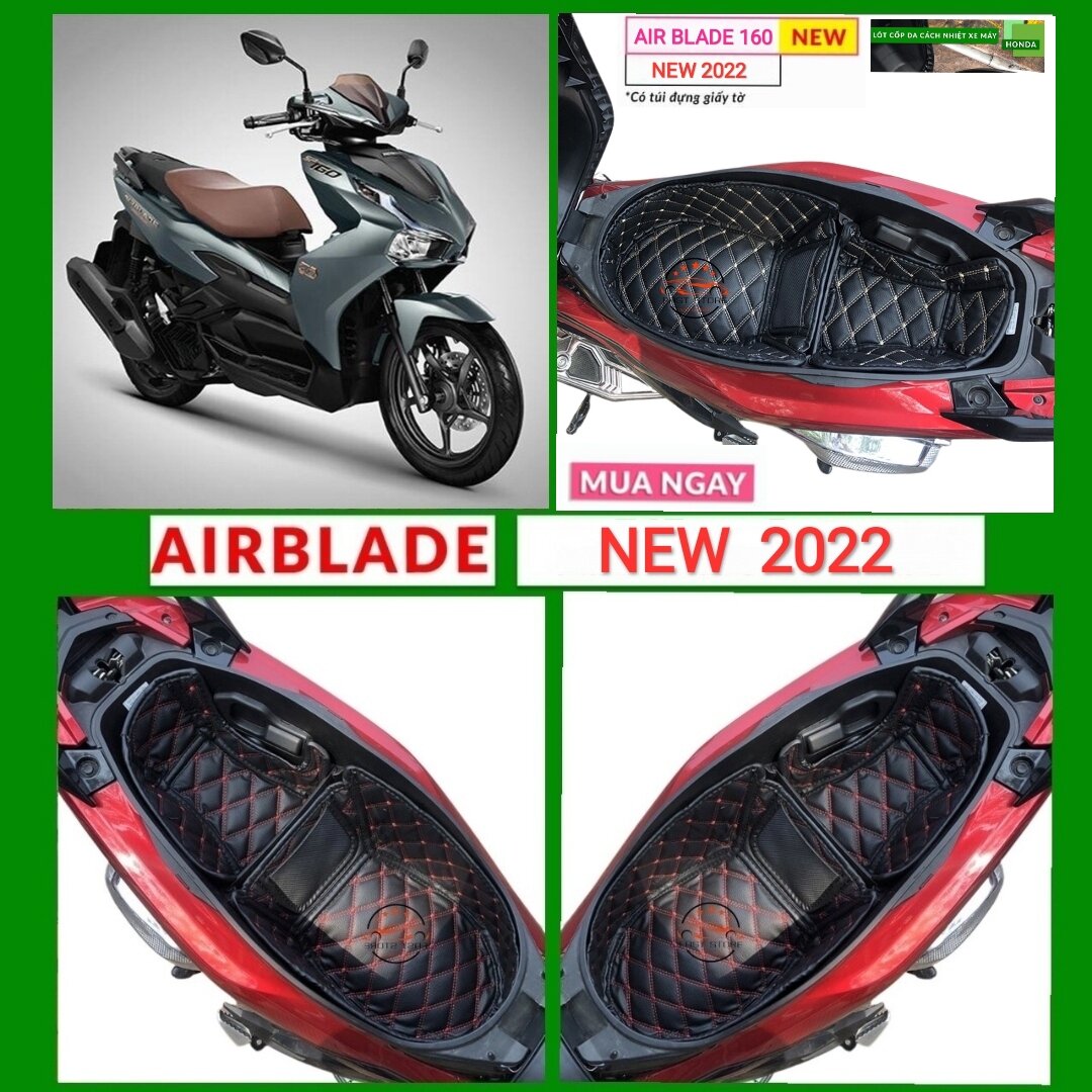 Đệm cốp xe máy AIRBLADE*160 NEW [ CÁCH NHIỆT + GIẢM SỐC ]