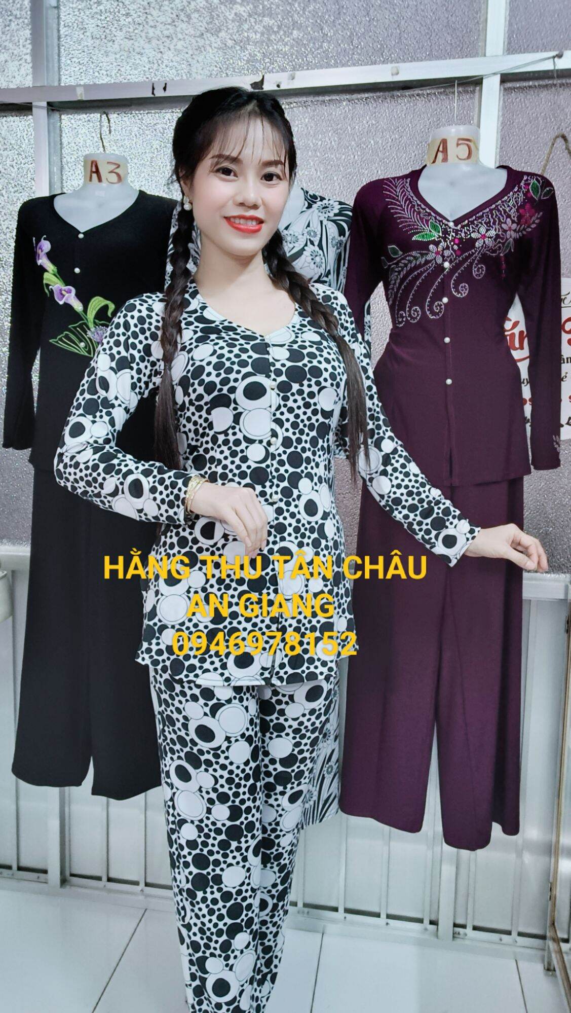 Bộ bà ba bông ống nhỏ