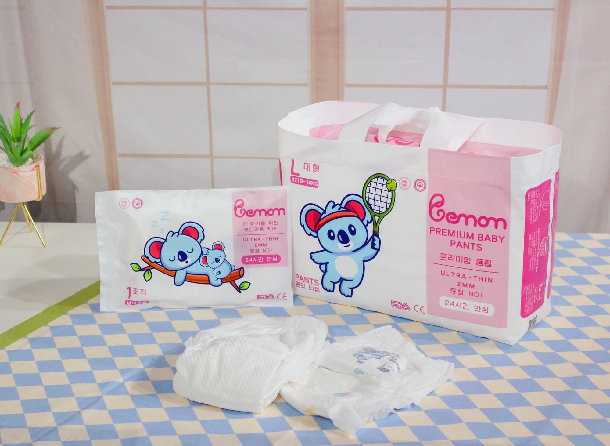 Tã/ bỉm bemom hàn quốc dán/ quần đủ size s56/m48/m44/l46/l42/xl40/xxl38/xxl36