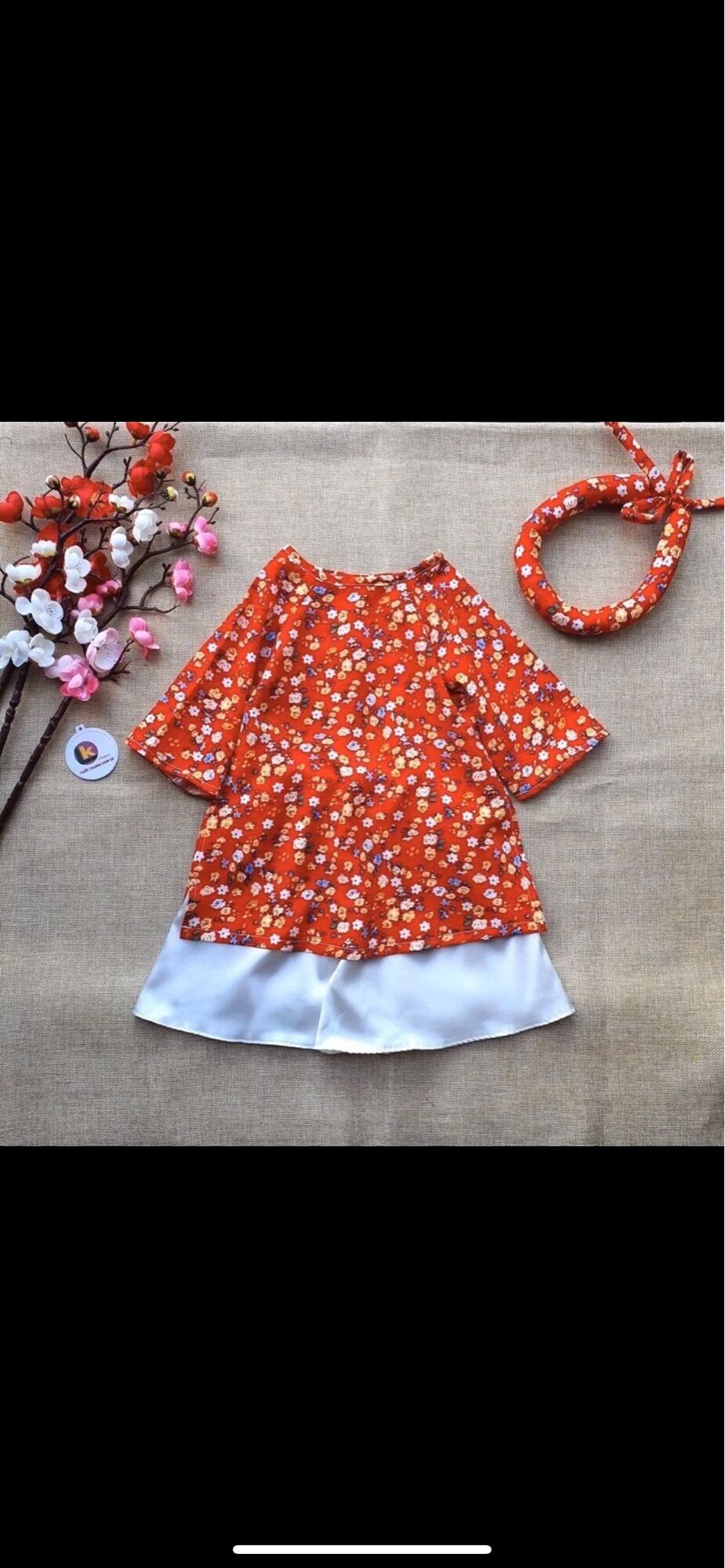 ÁO DÀI CHO BÉ GÁI 3 MÀU (3-15kg)