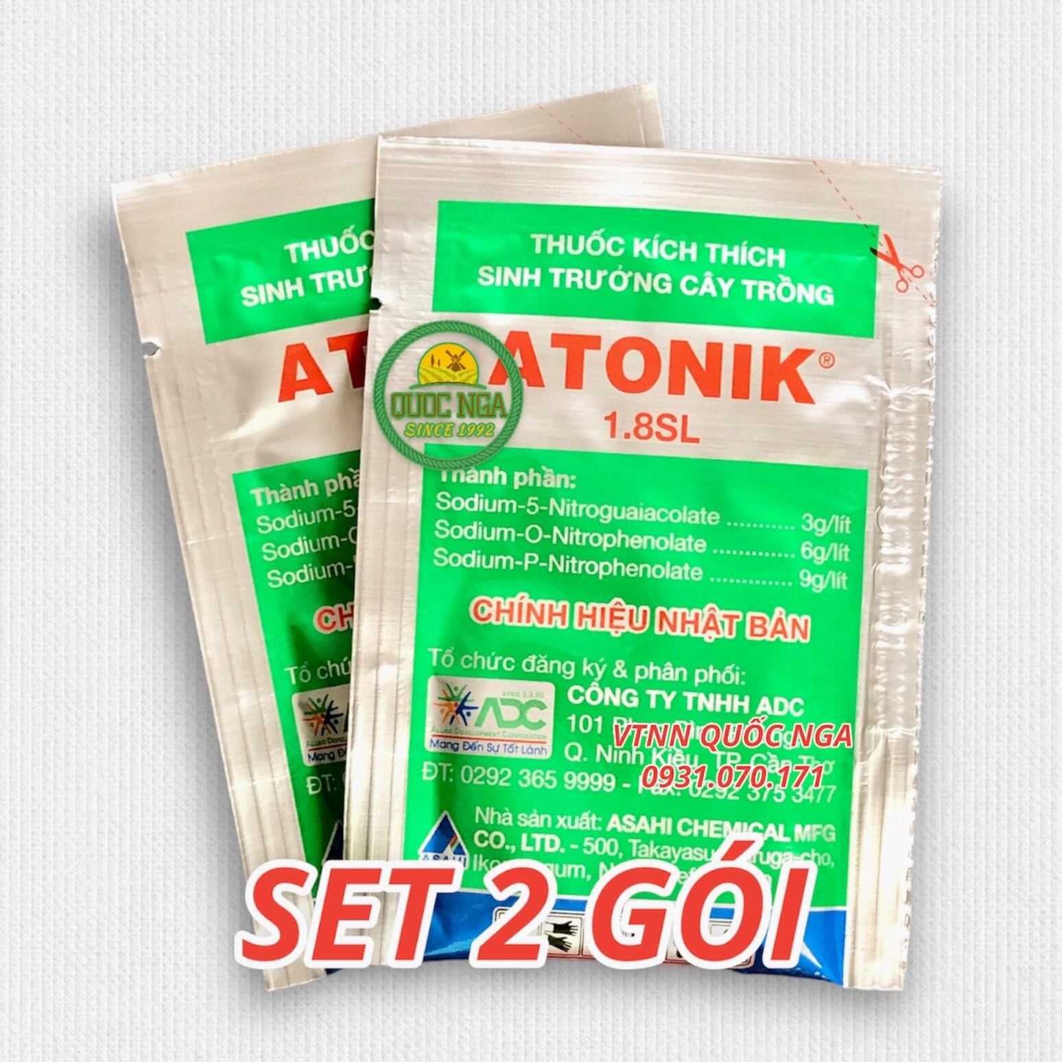 PHÂN BÓN LÁ ATONIK 1.8SL - KÍCH THÍCH SINH TRƯỞNG, 3 KÍCH - KÍCH LÀ THÍCH