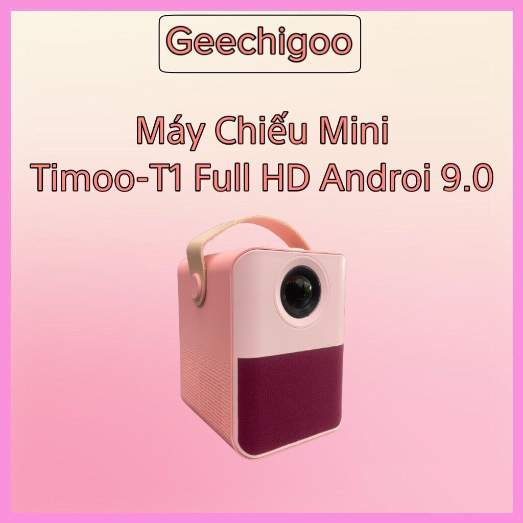 Máy Chiếu Phim TIMOO-T1 Full HD Android 9.0 Độ Sáng Lên Tới 3000Lumens - Máy Chiếu Dành Cho Sinh Viên Học Sinh