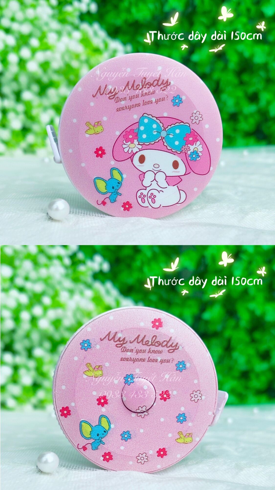 Thước dây rút tự động Hello Kitty - Doremon Doraemon