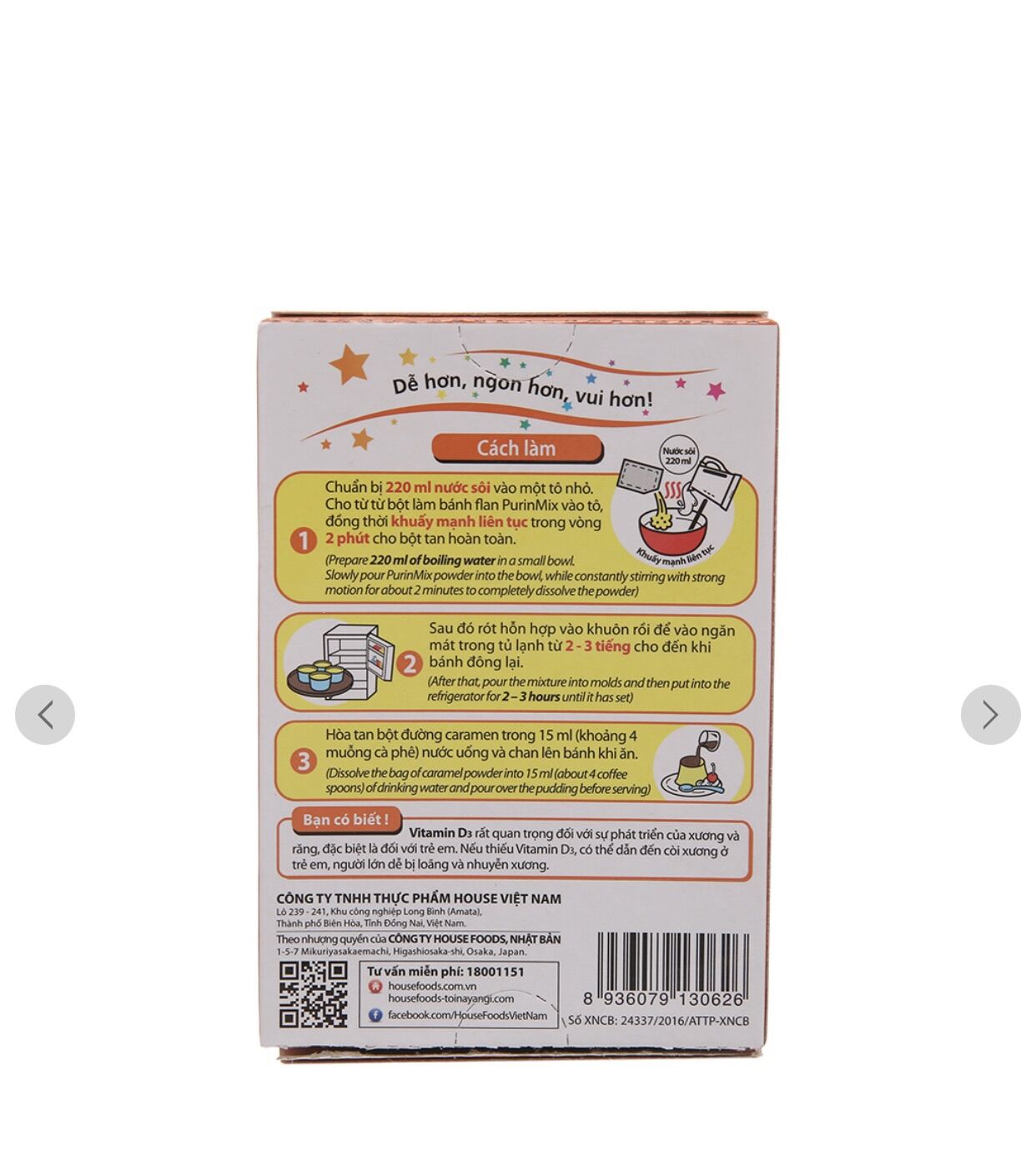 Bột làm bánh flan 55g