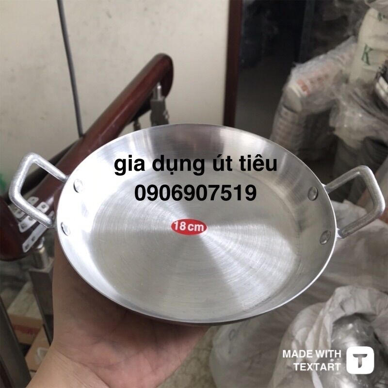 Chảo ốp la nhôm ,chảo bánh mì rẻ 16cm 18cm và 20cm 22cm