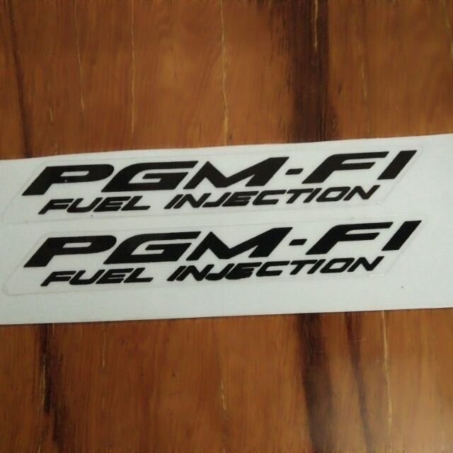Bộ tem chữ PGM FI màu đen hàng nhập Thái Lan