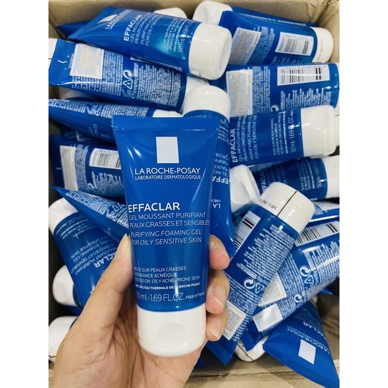 Sữa Rửa Mặt Cho Da Dầu Mụn, Nhạy Cảm - La Roche - Posay Effaclar Purifying Foaming Gel Cleanser 15ml -50ml