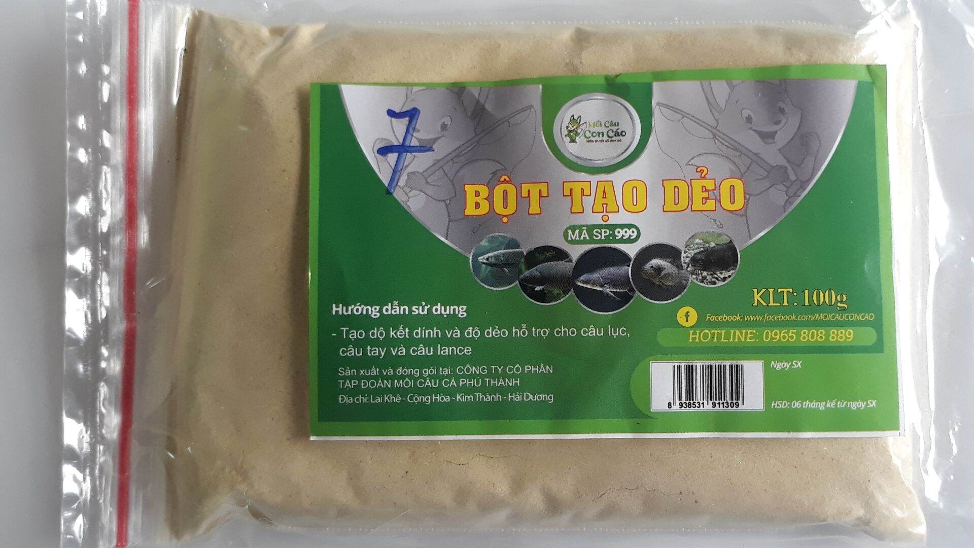 Bột tạo dẻo (gồm 2 gói) Hãng Mồi Câu Phú Thành