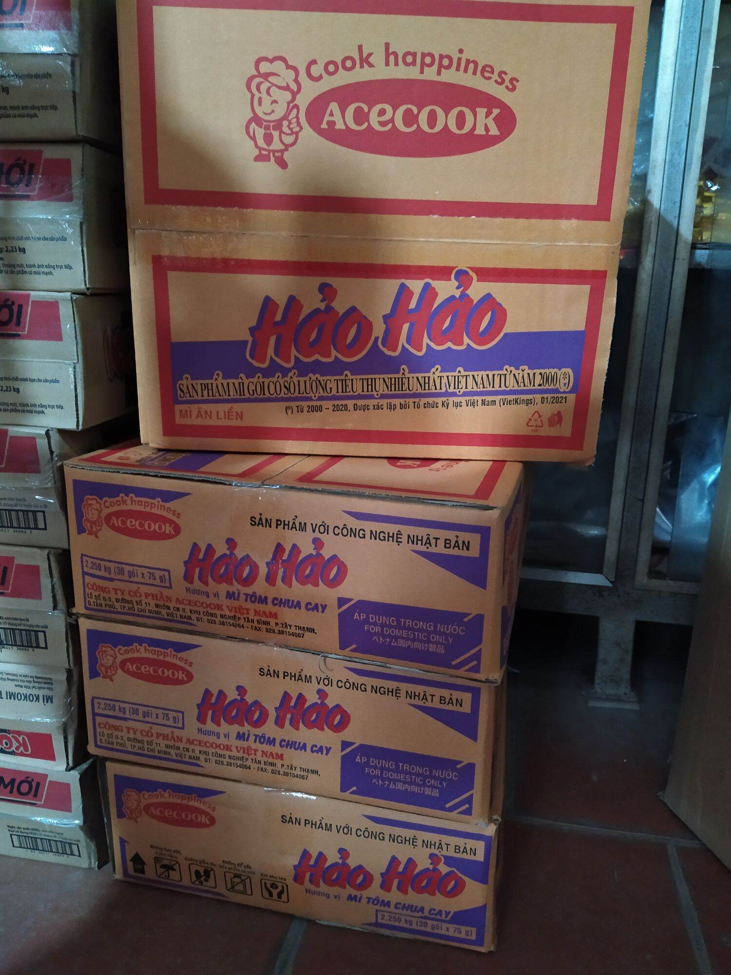 Thùng mì hảo hảo 30 gói x 75g