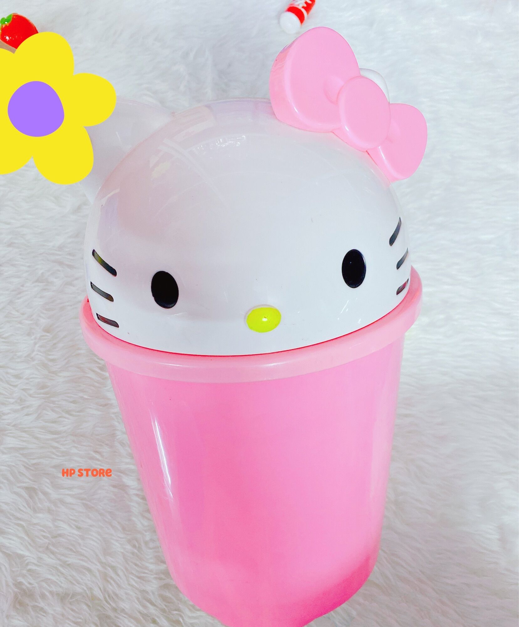 🌸🎀thùng rác hello kitty lớn 40 x 20 cm để văn phòng