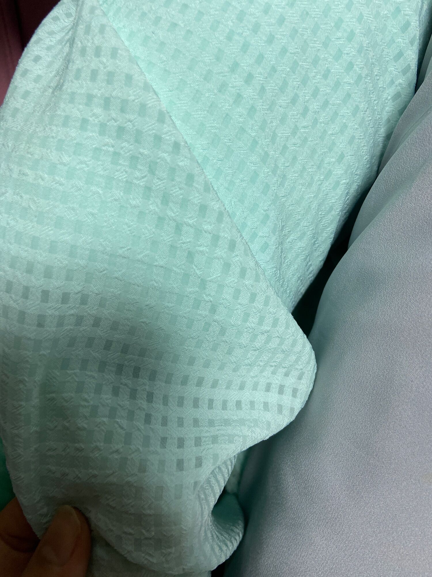 2m vải xanh mint có co giản khổ 1m5