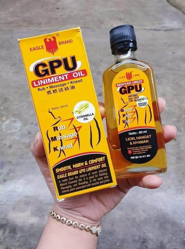 Dầu Sả Gừng Minyak Urut Gpu 60Ml