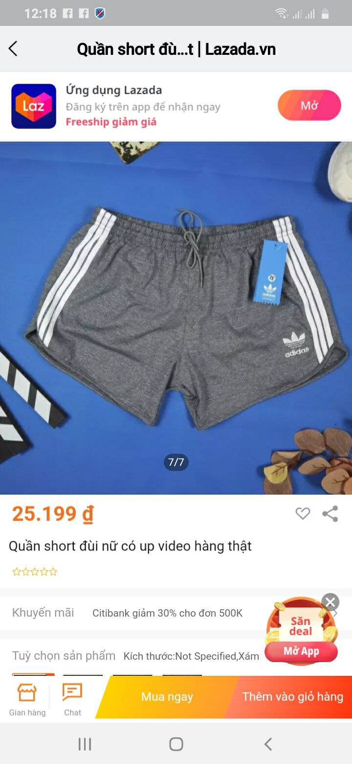 Quần short đùi nữ có up video hàng thật