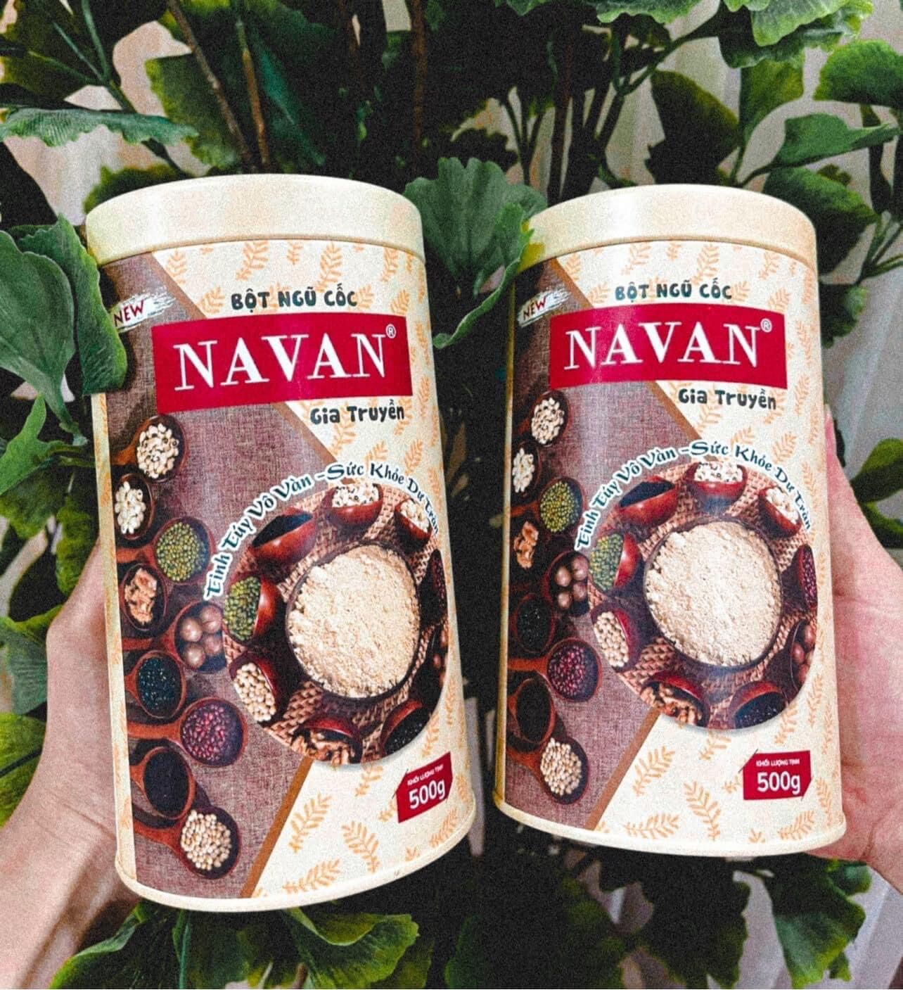 Lon bột ngũ cốc navan chính hãng