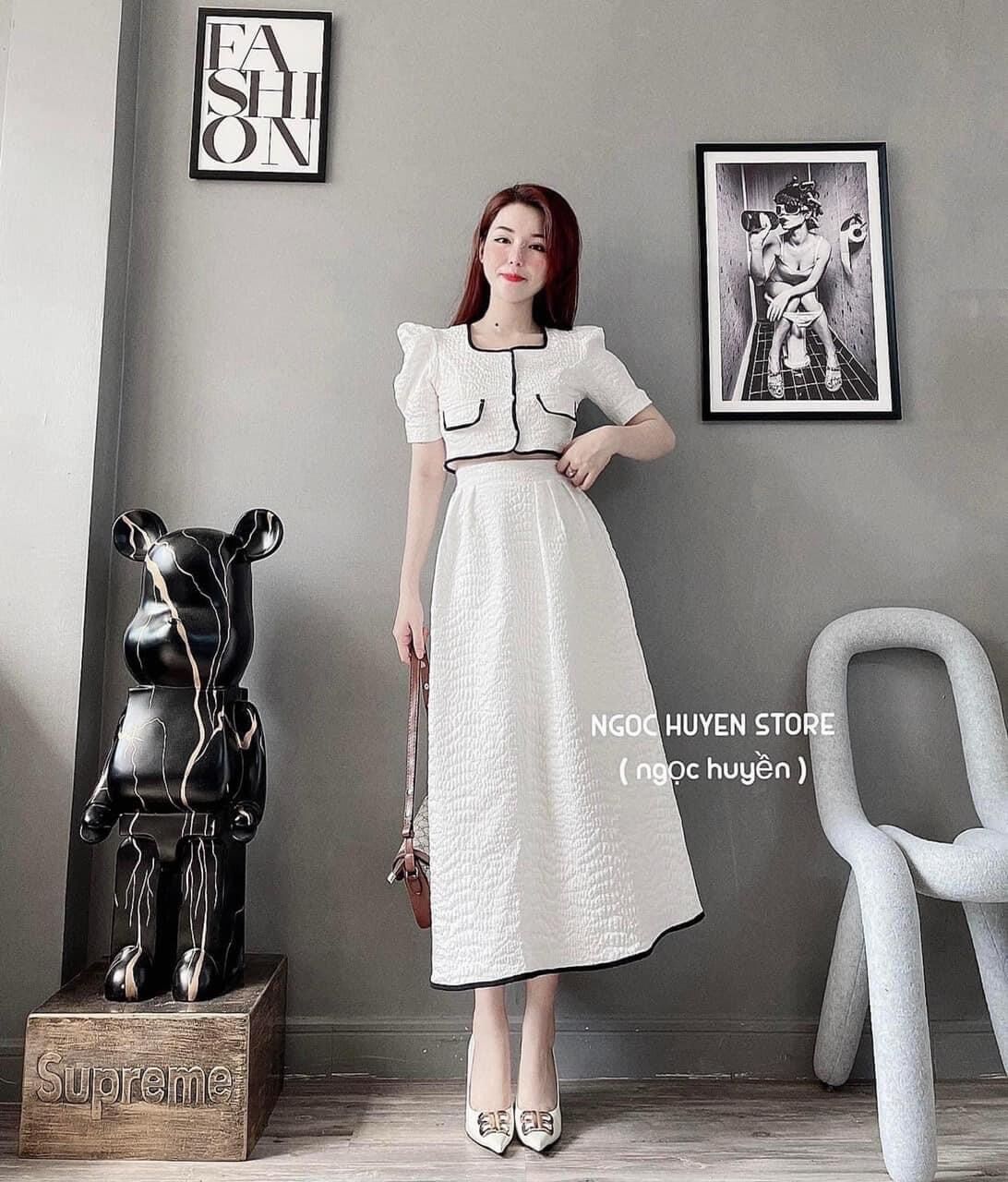 SÉT VÁY XỐP VIỀN XINH XẮN THL944