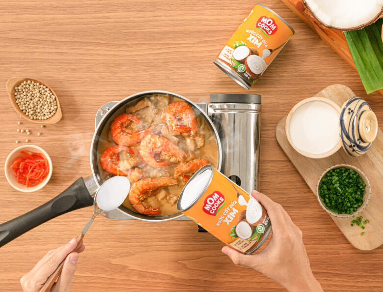 Nước cốt dừa Bến Tre đóng lon 400ml