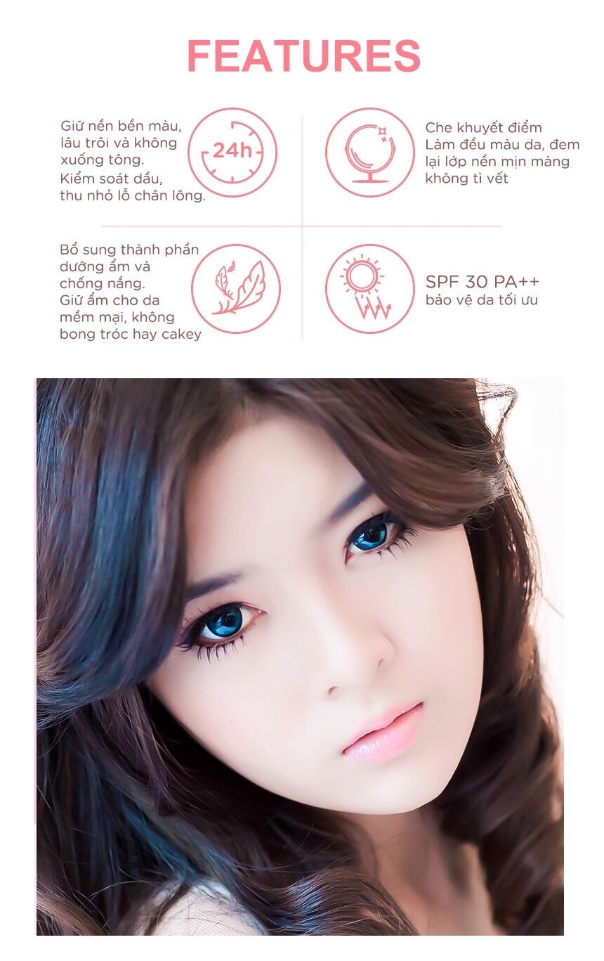 Phấn nền trang điểm cao cấp VACCI – SPF30 PA++