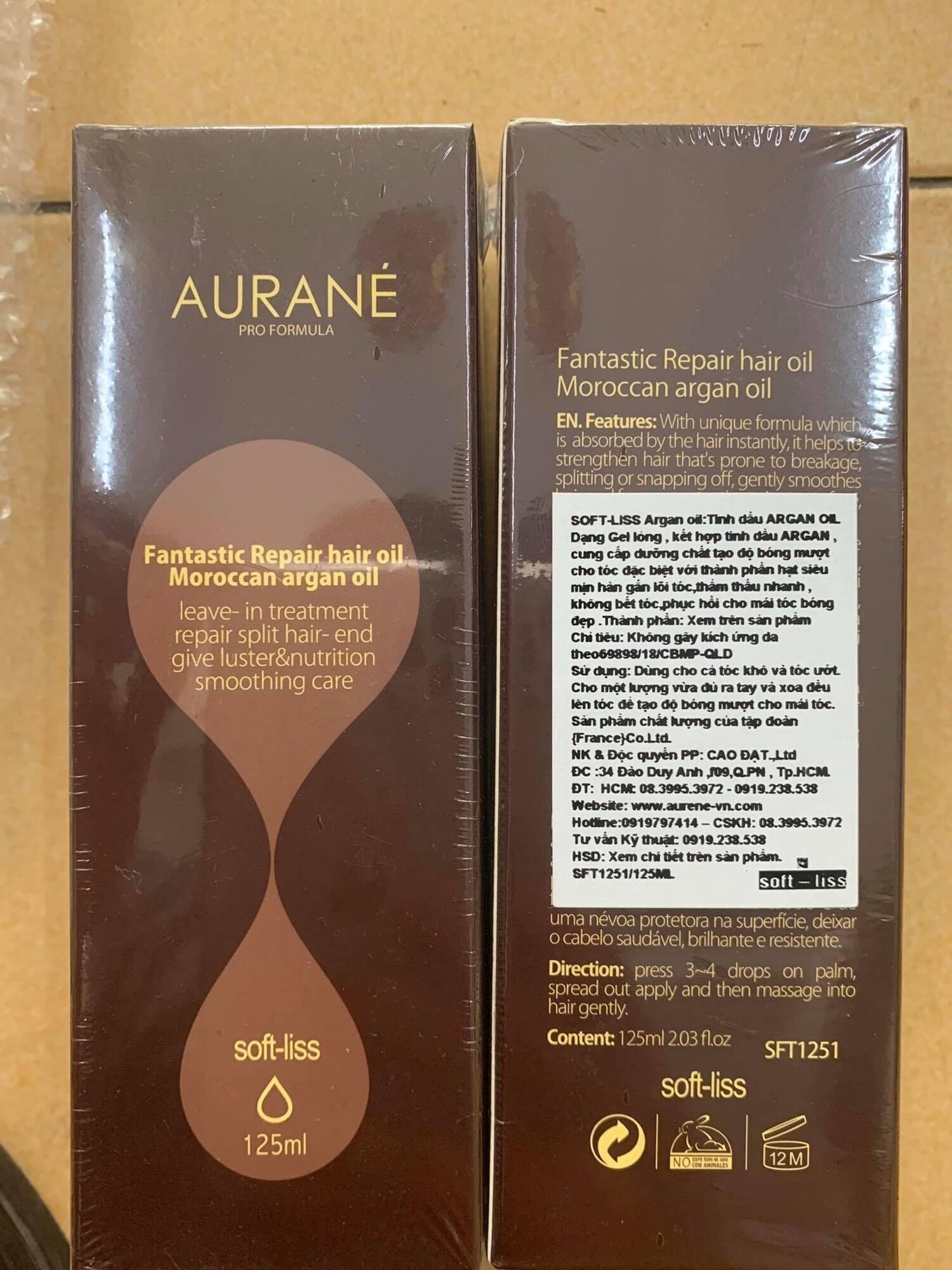 Tinh Dầu Dưỡng Tóc Phục Hồi AURANE 125ml